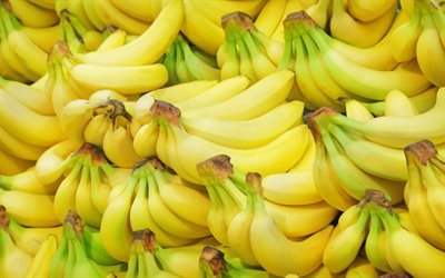 de la banane, des fruits, des tas
