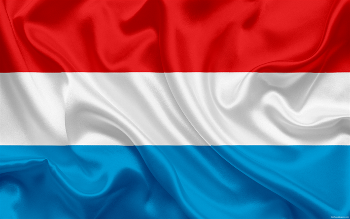 lippu Luxemburg, Euroopassa, Luxemburg, kansalliset symbolit, Luxemburgin lipun alla
