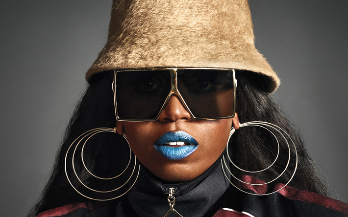 Missy Elliott, 4k, Amerikansk s&#229;ngerska, kvinnliga rappare, portr&#228;tt, Amerikanska k&#228;ndisar, Melissa Denese Elliott