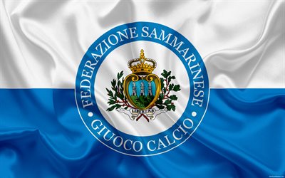 San Marino &#233;quipe nationale de football, l&#39;embl&#232;me, le logo, la f&#233;d&#233;ration de football, drapeau, Europe, drapeau de saint-Marin, de football, de la Coupe du Monde