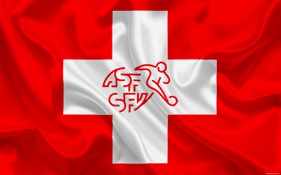 İsviçre Milli Futbol Takımı, amblem, logo, Futbol Federasyonu, bayrak, Avrupa, İsviçre bayrağı, futbol, Dünya Kupası