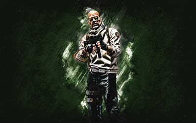 Shahmat, agente CSGO, Counter-Strike Global Offensive, sfondo di pietra verde, Counter-Strike, personaggi CSGO