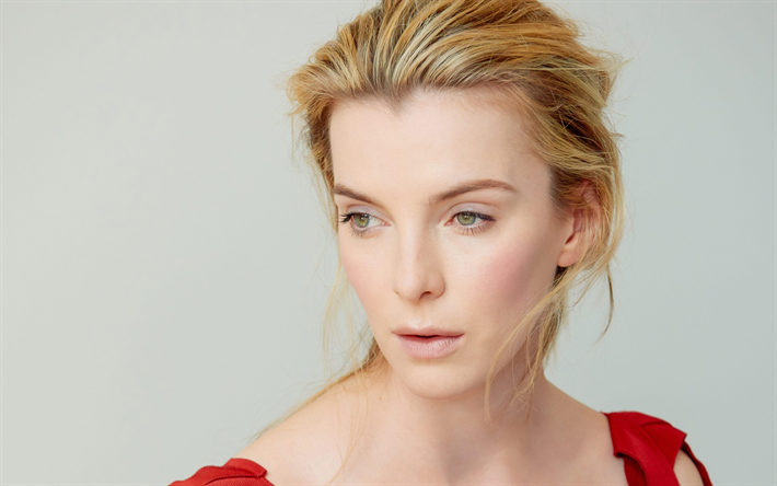 4k, Betty Gilpin, 2017, portrait, Hollywood, l&#39;actrice am&#233;ricaine, blonde, beaut&#233;