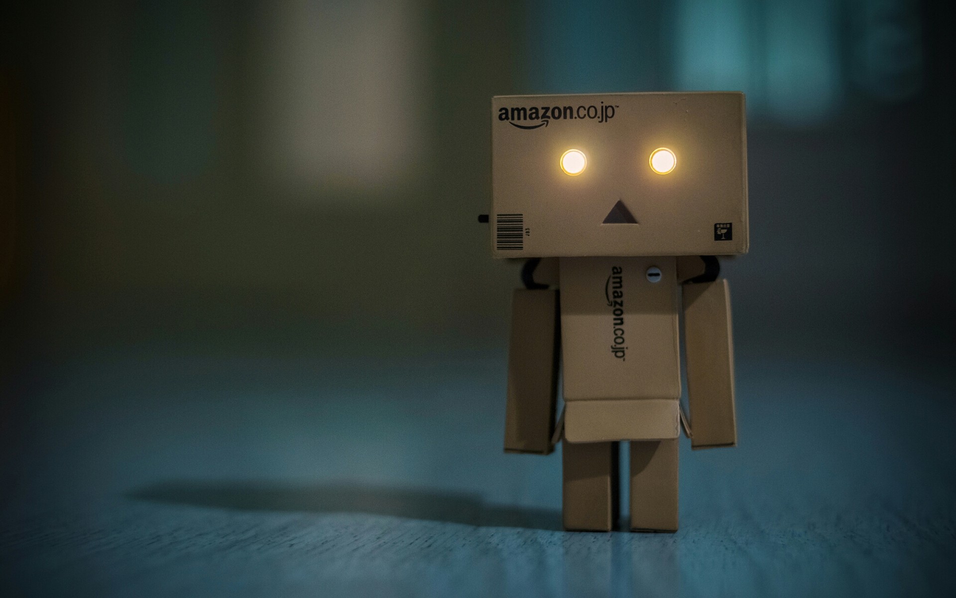 Download wallpapers Danbo, night, cardboard robot, danboard box for desktop  with resolution 1920x1200. High Quality HD pictures wallpapers