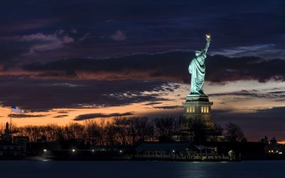 Statue of Liberty, New York, Manhattan, Monument, Sculpture, Sights, USA