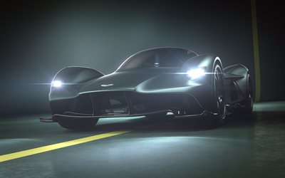 Aston Martin Valkyrie, 4k, 2018 autoja, hypercars, Aston Martin