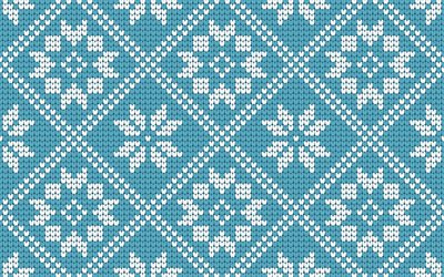 blau-winter gestrickt textur, blaue winter hintergrund, gestrickte textur, blauer hintergrund mit schneeflocken, weihnachten textur