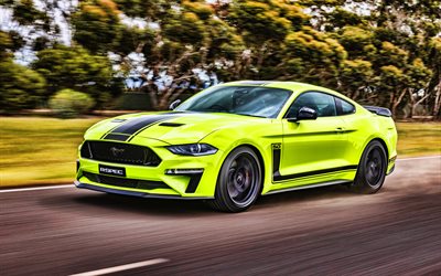 4k, Ford Mustang GT Fastback R-SPEC, route, 2019 voitures, supercars, HDR, 2019 Ford Mustang, voitures am&#233;ricaines, Ford