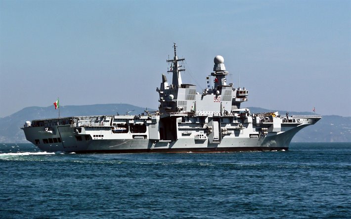 Cavour 550, portaerei italiana Cavour della Marina militare italiana, Italia, italiano vettore aereo, nave da guerra italiana