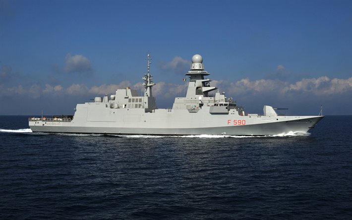 カルロBergamini, F590, イタリアフリゲート, イタリア軍艦, Bergaminiクラス, イタリア海軍, イタリア