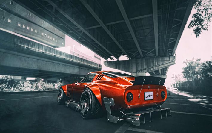 Ferrari 275 GTB, 4k, viritys, superautot, HDR, italialaiset autot, Ferrari
