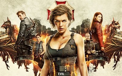 Resident Evil El Cap&#237;tulo Final, cartel, 2016, acci&#243;n