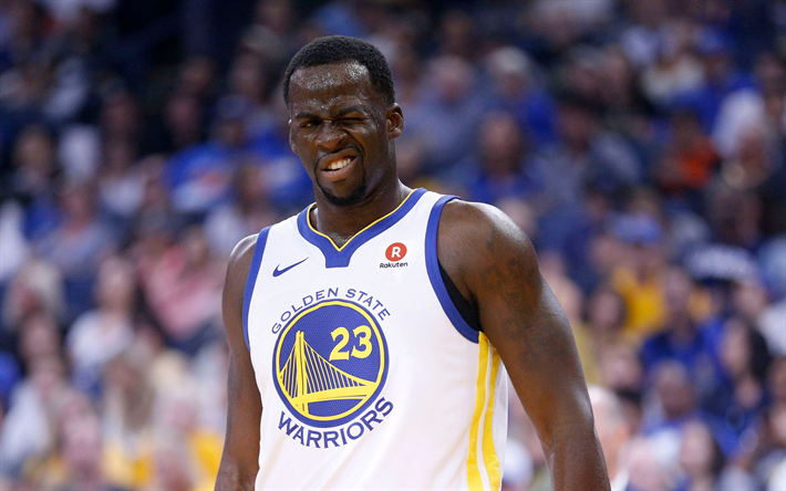 Draymond Green, 4k, les joueurs de basket-ball, NBA, les Golden State Warriors, le basket-ball