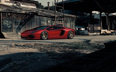 Forgiato Hjul, tuning, Lamborghini Aventador, LP700-4, 2017 bilar, bilar, Lamborghini
