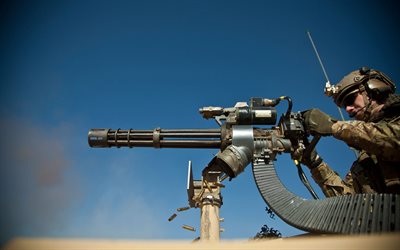 M134 Minigun, متعدد الماسورة, سريعة اطلاق مدفع رشاش, الولايات المتحدة, الاسلحة الامريكية, جاتلينج مخطط