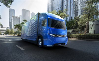 Mitsubishi E-Fuso, Vision One, 2017, future trucks, cargo, delivery of goods, Mitsubishi trucks