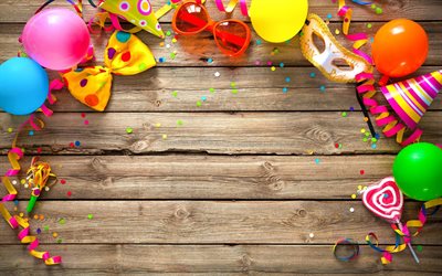 Buon Compleanno, vacanza, accessori, fiocchi colorati palloni gonfiabili, feste di Compleanno