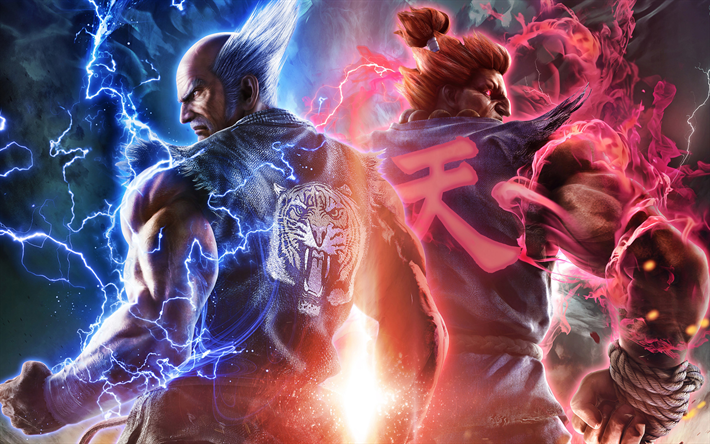 Tekken 7, Destinado a la Retribuci&#243;n, cartel, personajes, PlayStation 4, Xbox One