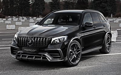 Mercedes-AMG GLE 63 S Inferno, 2018, black carbon GLC, TopCar, Mercedes-Benz GLE, luxury black SUV, Mercedes