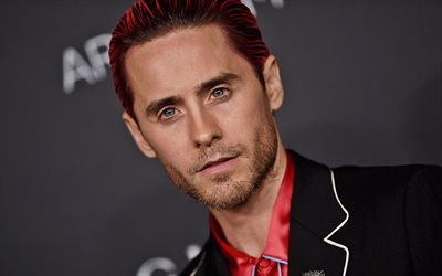 Jared Leto, american rock musician, Thirty Seconds to Mars, american actor, red hair, portrait, photoshoot