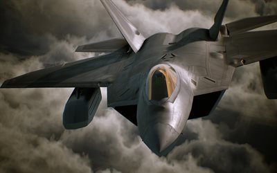 Ace Combat 7, 2017, F-22, flight simulator, Boeing F-22 Raptor