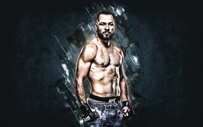 Markus P&#233;rez, MMA, brazilian luchador, retrato, de piedra gris de fondo, el Legado de Lucha de la Alianza