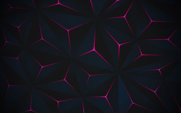 Download Wallpapers Black Texture With Purple Neon Lines Black Abstract Background Purple Neon Lines 3d Black Background 3d Polygons Texture For Desktop Free Pictures For Desktop Free - neon purple roblox logo black background