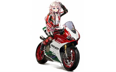 IA, Vocaloid, Ducati motorcycle, anime characters, Japanese manga, Vocaloid characters, Vocaloid voices, IA Vocaloid