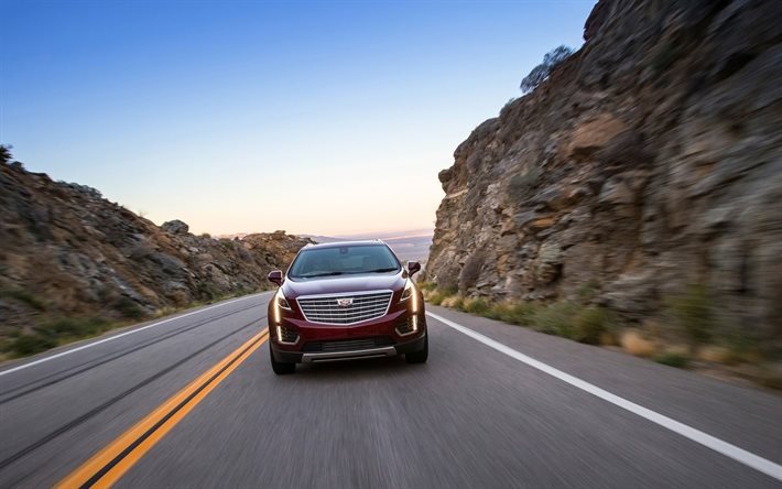 Cadillac XT5, 2017 bilar, delningsfilter, road, r&#246;relse, Cadillac
