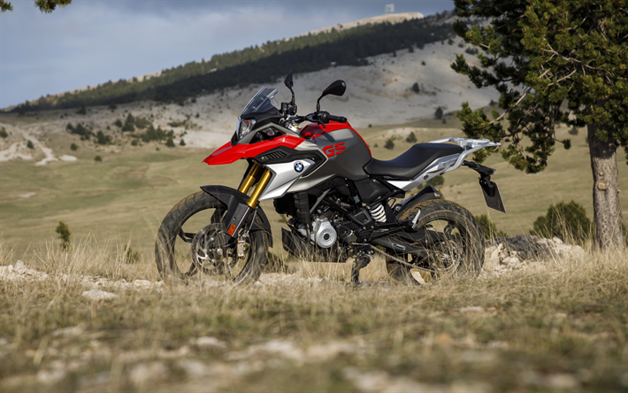 BMW G310GS, 4k, superbikes, 2018年までバイク, offroad, 新G310GS, BMW