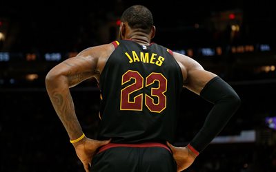 LeBron James, NBA, T-shirt, - Jogador de basquete americano, Cleveland Cavaliers, EUA, basquete