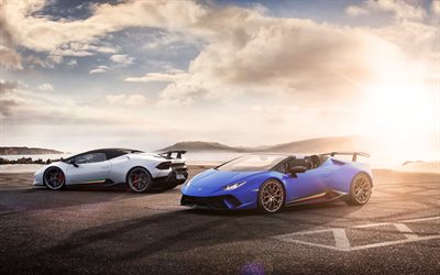 4k, Lamborghini Huracan Spyder, hypercars, 2018 cars, Lamborghini