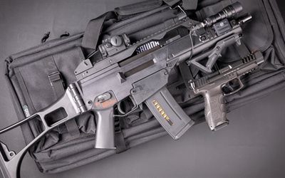 HK G36, HK VP9 SK, assault Rifle, weapon, Heckler and Koch, american rifle