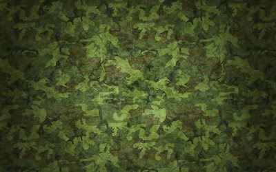hoja de camuflaje, un patr&#243;n de camuflaje, camuflaje militar, fondo verde, verde camuflaje