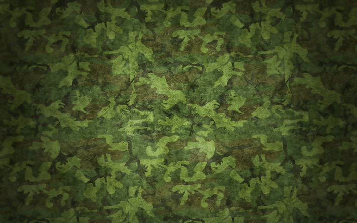 hoja de camuflaje, un patr&#243;n de camuflaje, camuflaje militar, fondo verde, verde camuflaje
