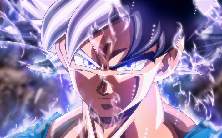 Download Wallpapers Ultra Instinct Goku Close Up 4k Dbs Characters Dragon Ball Super Fire Migatte No Gokui Mastered Ultra Instinct Super Saiyan God Dragon Ball For Desktop Free Pictures For Desktop Free