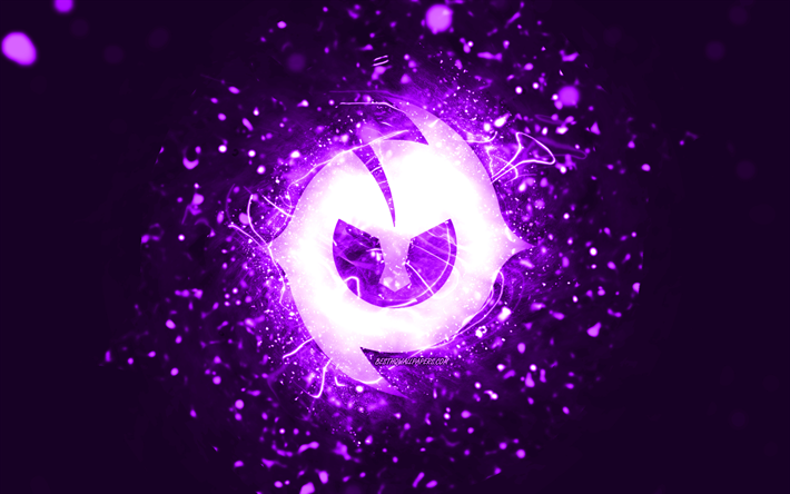 logotipo violeta de paulo dybala, 4k, luces de ne&#243;n violetas, creativo, fondo abstracto violeta, logotipo de paulo dybala, estrellas de f&#250;tbol, ​​paulo dybala