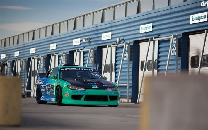 Nissan Silvia S15, los coches japoneses, deriva de coches, tuning, pista de carreras, Nissan