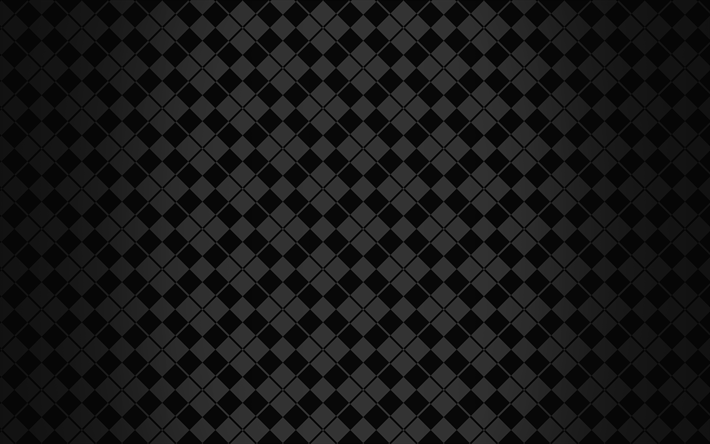 4k, geometric texture, square texture, squares, black background