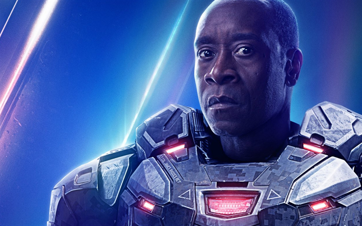 Avengers infinity war, 2018, Don Cheadle, Rhodey, Fantasy, poster, new films, superheroes, American actor
