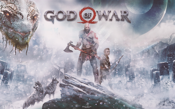 God of War 4, 4k, Toiminta-seikkailu, 2018 elokuva, hirvi&#246;