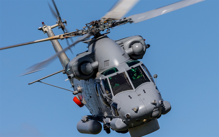Kaman SH-2G S&#252;per Seasprite, askeri helikopter, Yeni Zelanda Kraliyet Donanması, &#246;nden g&#246;r&#252;n&#252;m, RNZN, Amerikan gemi-helikopter tabanlı