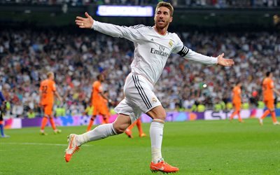 Sergio Ramos, Galacticos, football stars, soccer, Real Madrid, La Liga, Ramos, footballers