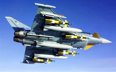 Eurofighter Typhoon, German Air Force, fighters, combat aircraft, Luftwaffe, Eurofighter