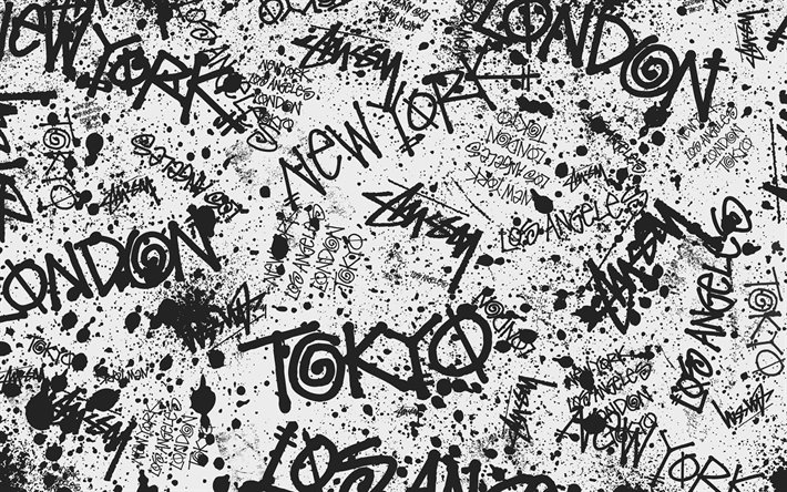 grunge typography pattern, creative, artwork, white background, typography grunge background, typography patterns, typography