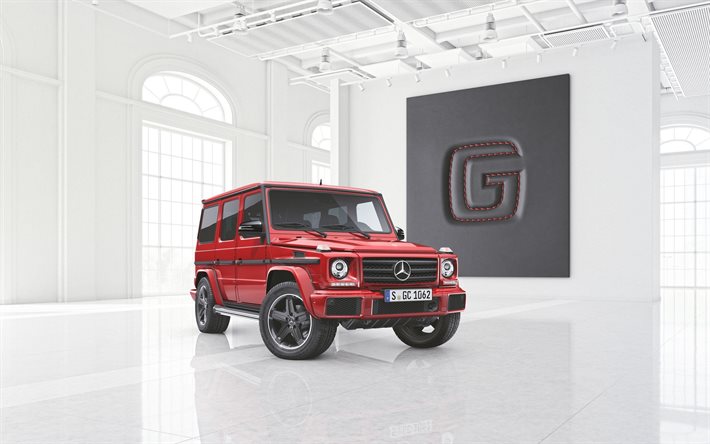 Mercedes-Benz Clase G, 2020, rojo SUV, la optimizaci&#243;n, el nuevo rojo G63, los coches alemanes, Mercedes