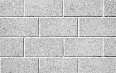 beyaz brickwall, 4k, makro, beyaz tuğla, tuğla dokular, tuğla duvar, aynı tuğla, tuğla, arka plan, beyaz taş arka plan