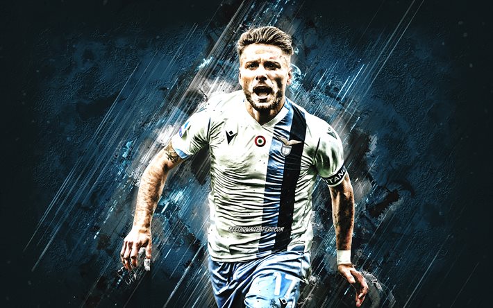 سيرو متحرك, لاتسيو, لاعب كرة القدم الإيطالي, صورة, الحجر الأزرق الخلفية, سلسلة, إيطاليا, لاتسيو SS, كرة القدم