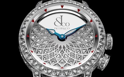 jacob co, high jewellery masterpieces caligula tourbillon, armbanduhr, wei&#223;e diamanten, diamantuhren, luxusuhren