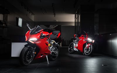 2022, Ducati Panigale V4, front view, exterior, red Ducati Panigale, Italian sportbikes, Ducati